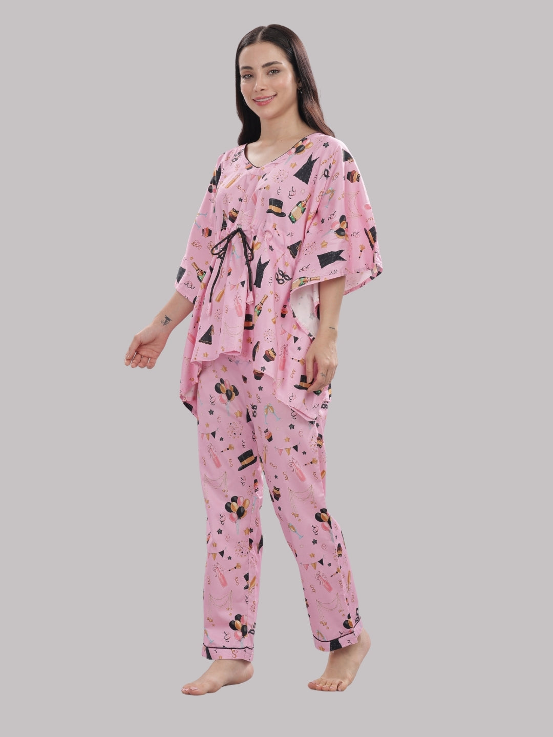 Celebration Kaftan Pj Set - Pure Cotton Pj Set in Kaftan Style
