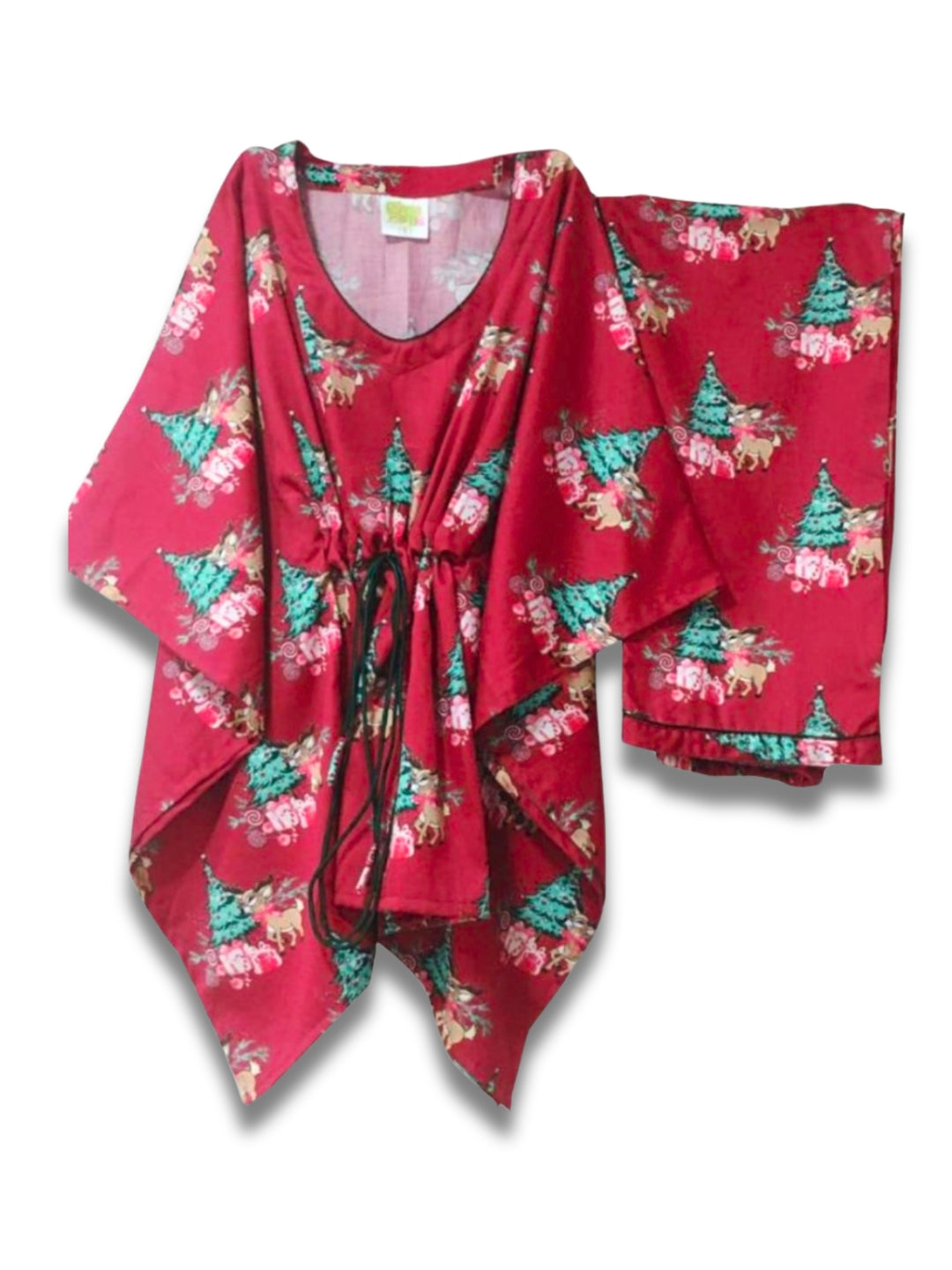 Holly Jolly Kaftan Pj Set - Pure Cotton Pj Set in Kaftan Style