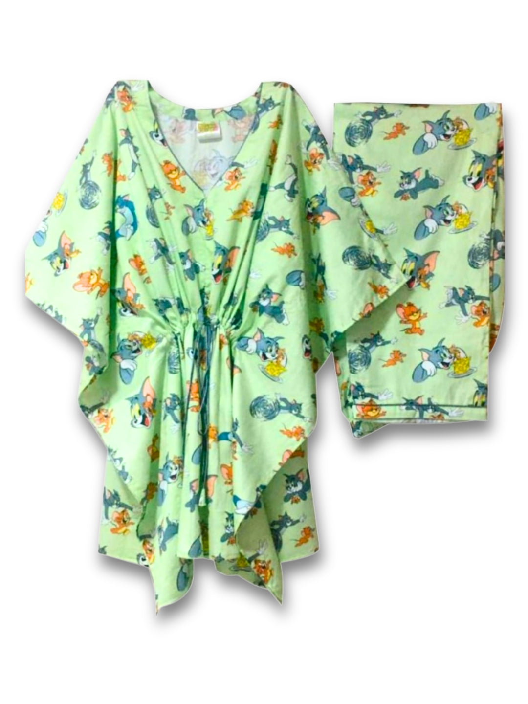 Tom & Jerry Kaftan Pj Set - Pure Cotton Pj Set in Kaftan Style