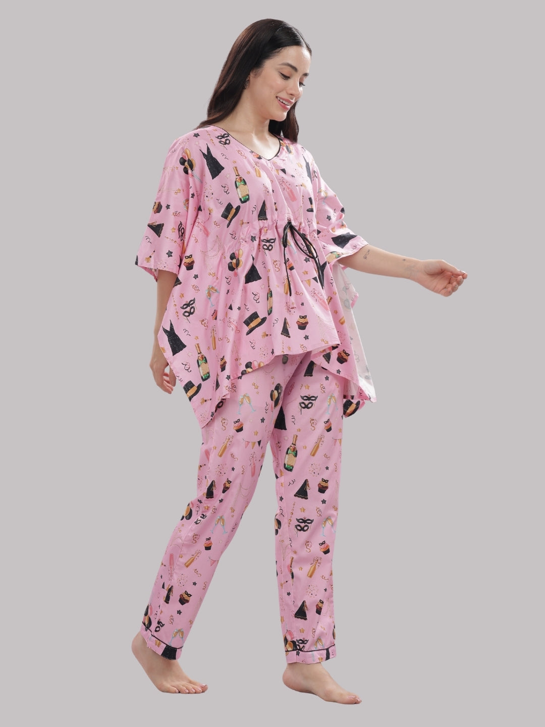 Celebration Kaftan Pj Set - Pure Cotton Pj Set in Kaftan Style