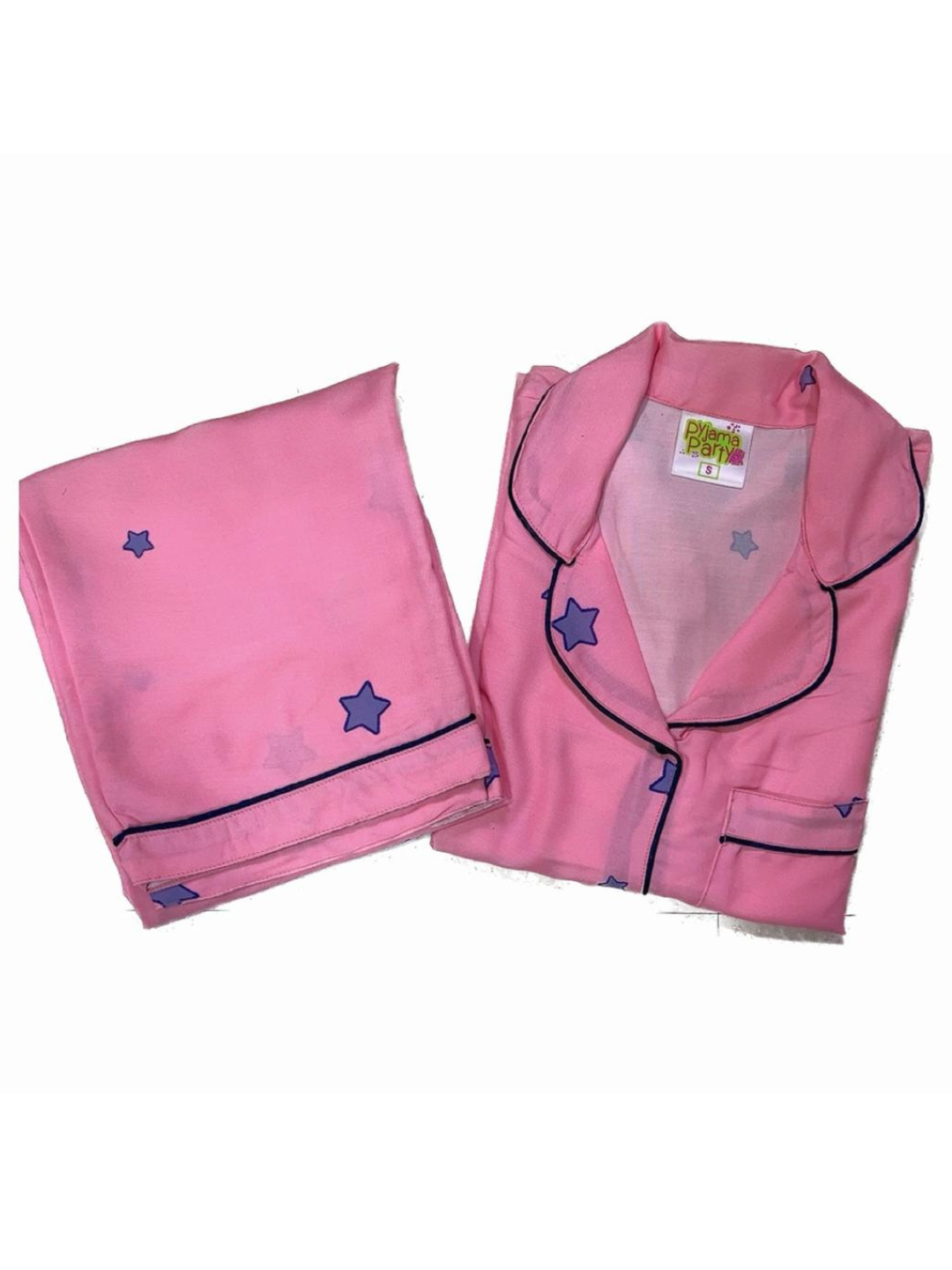 Weekend Waiting Button Down Pj Set - Cotton Rayon Pj Set with Notched Collar