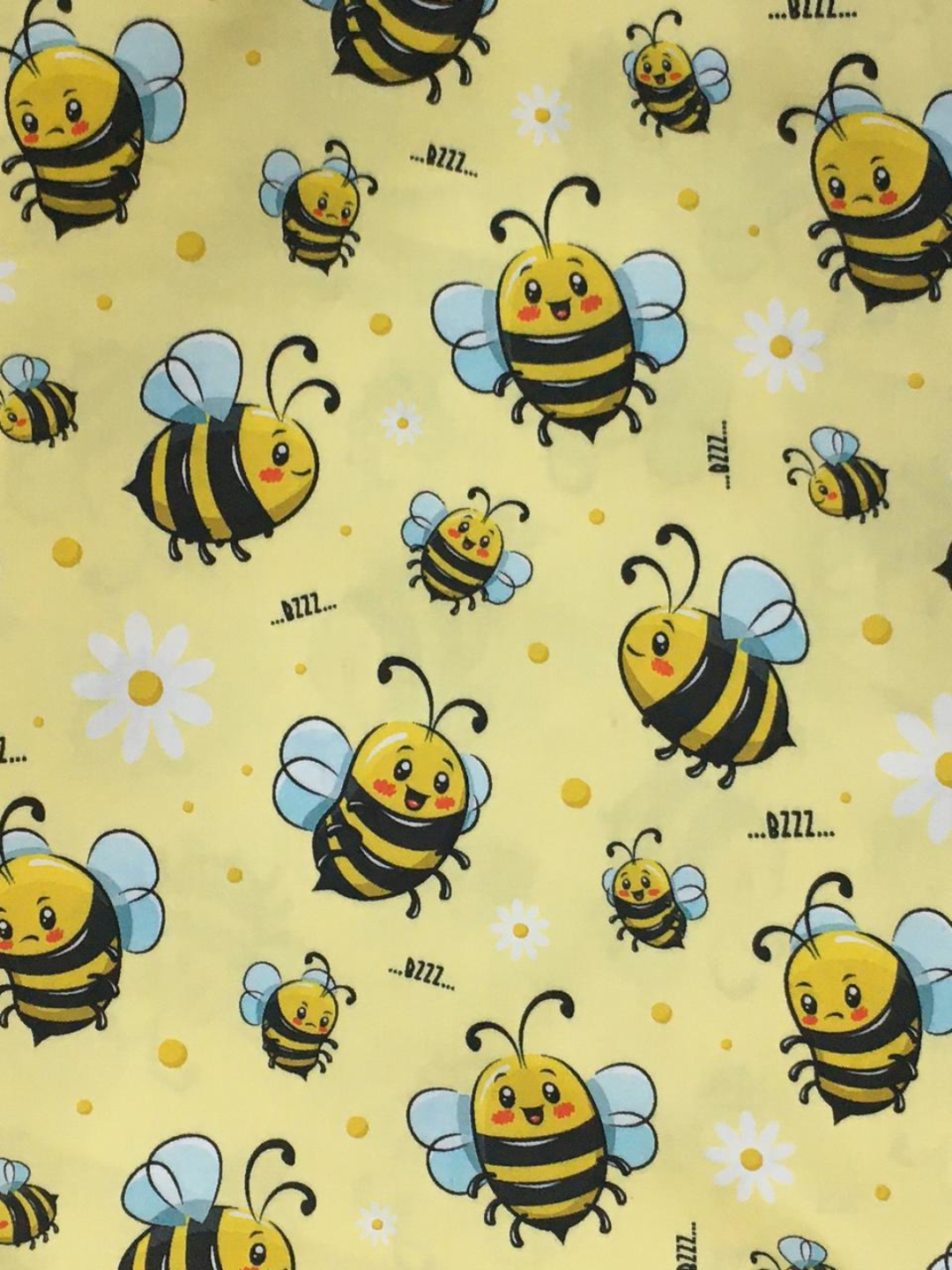 Bumblebee Henley Neck Pj Set - Pure Cotton Pj Set in Round Neckline Style