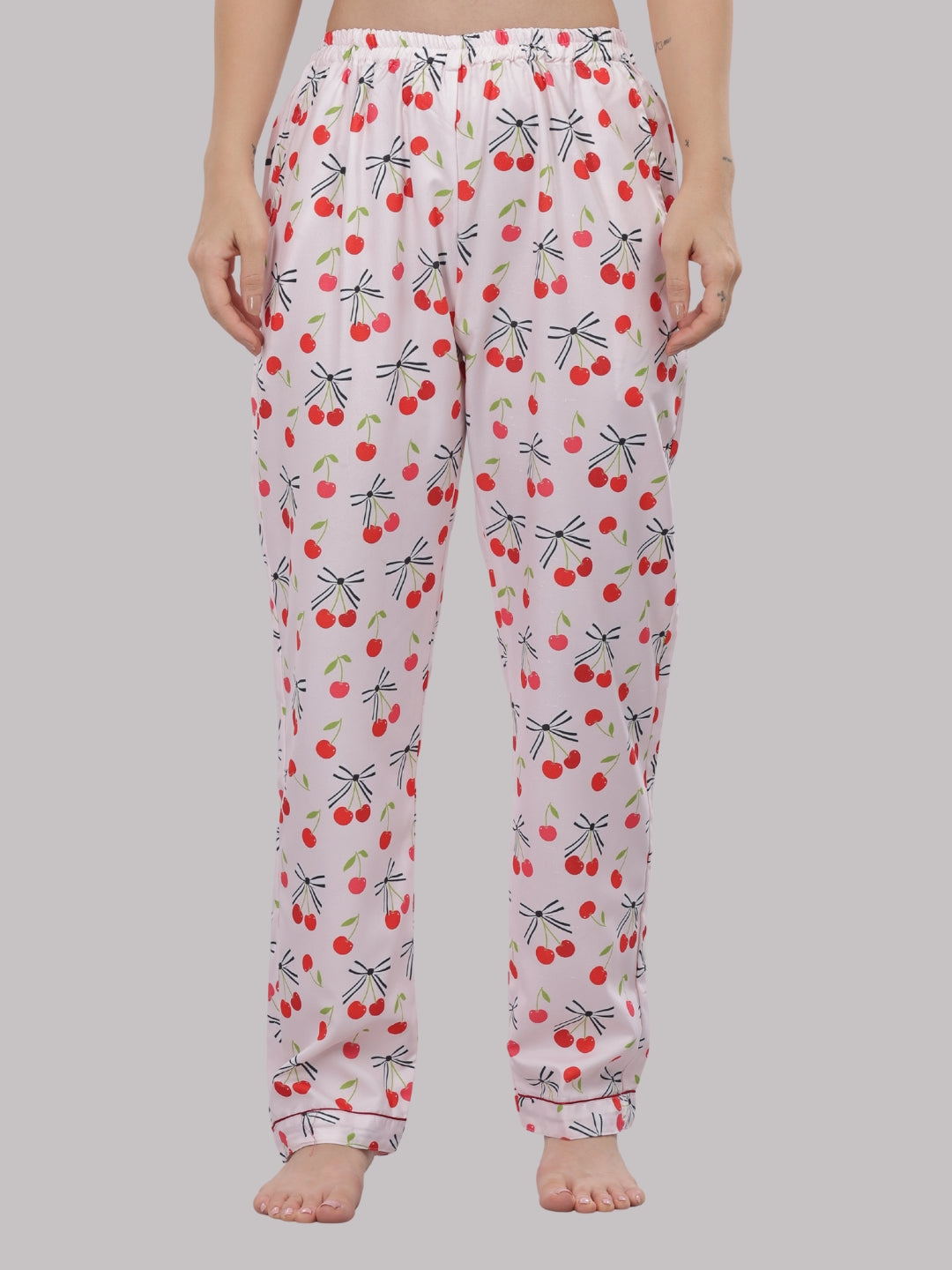 Berry Cozy Button Down Pj Set - Cotton Rayon Pj Set with Notched Collar