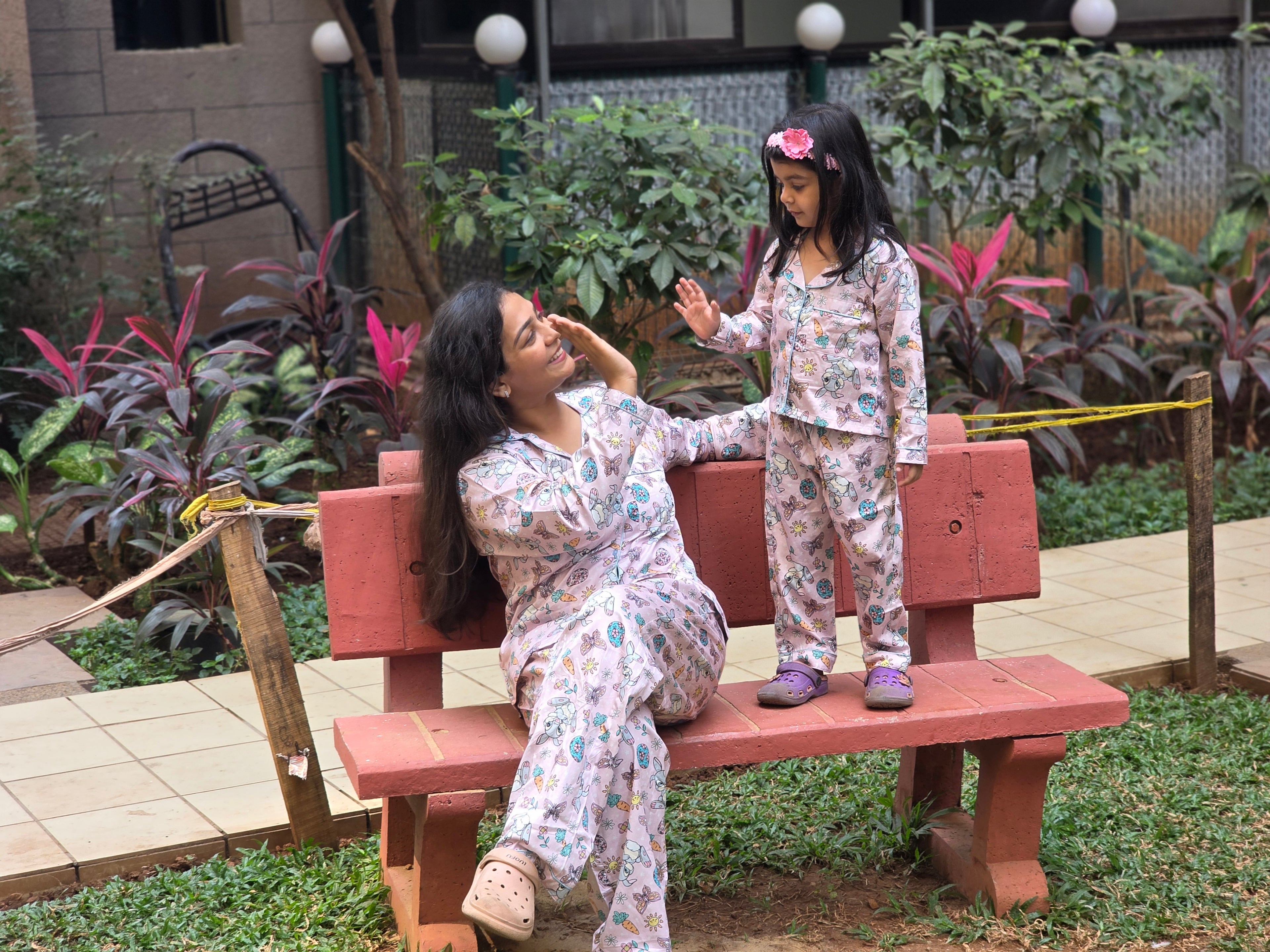 Peter Rabbit Pure Cotton Mom & Kids Twinning Pj Set