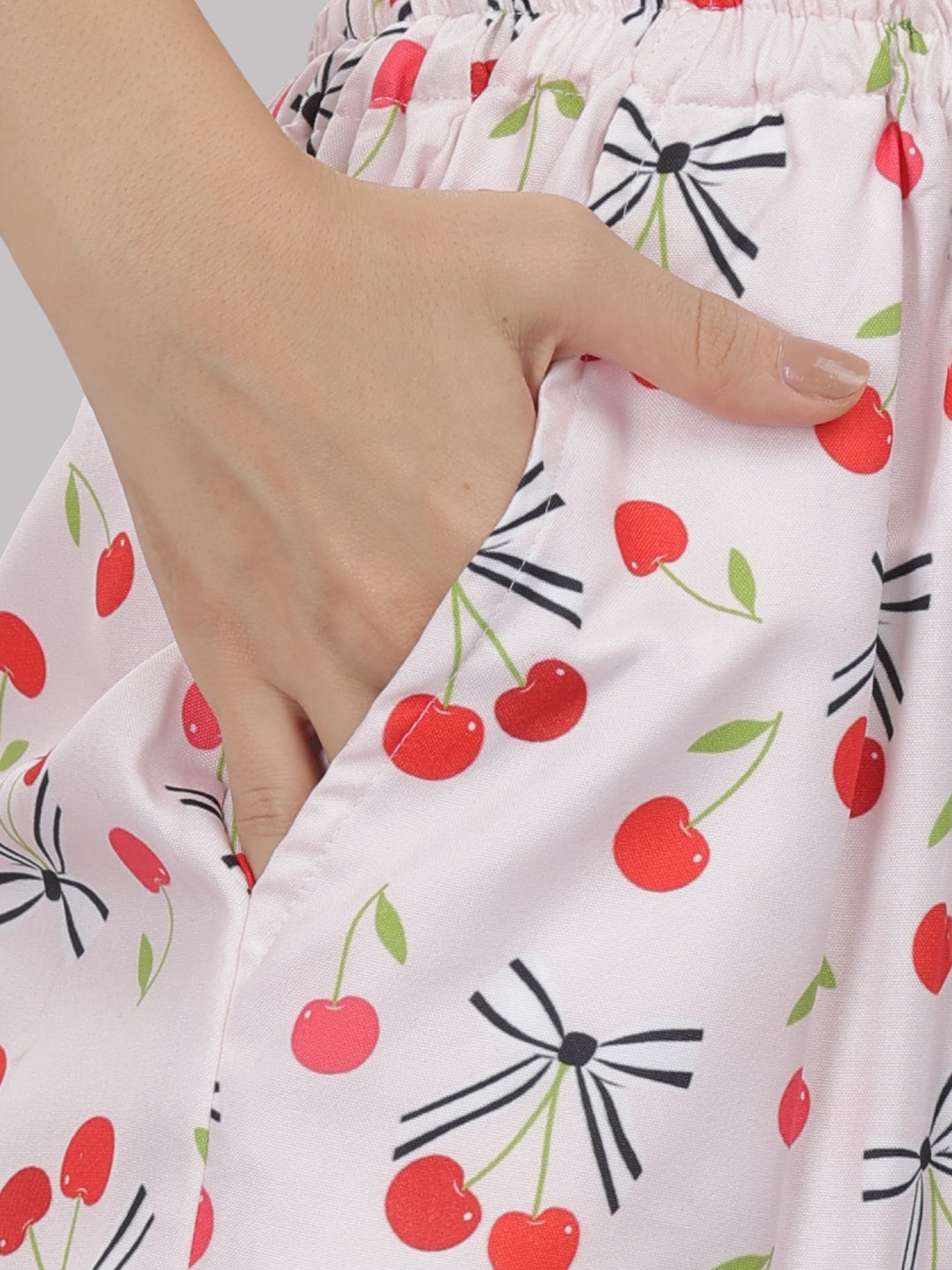 Berry Cozy Button Down Pj Set - Cotton Rayon Pj Set with Notched Collar