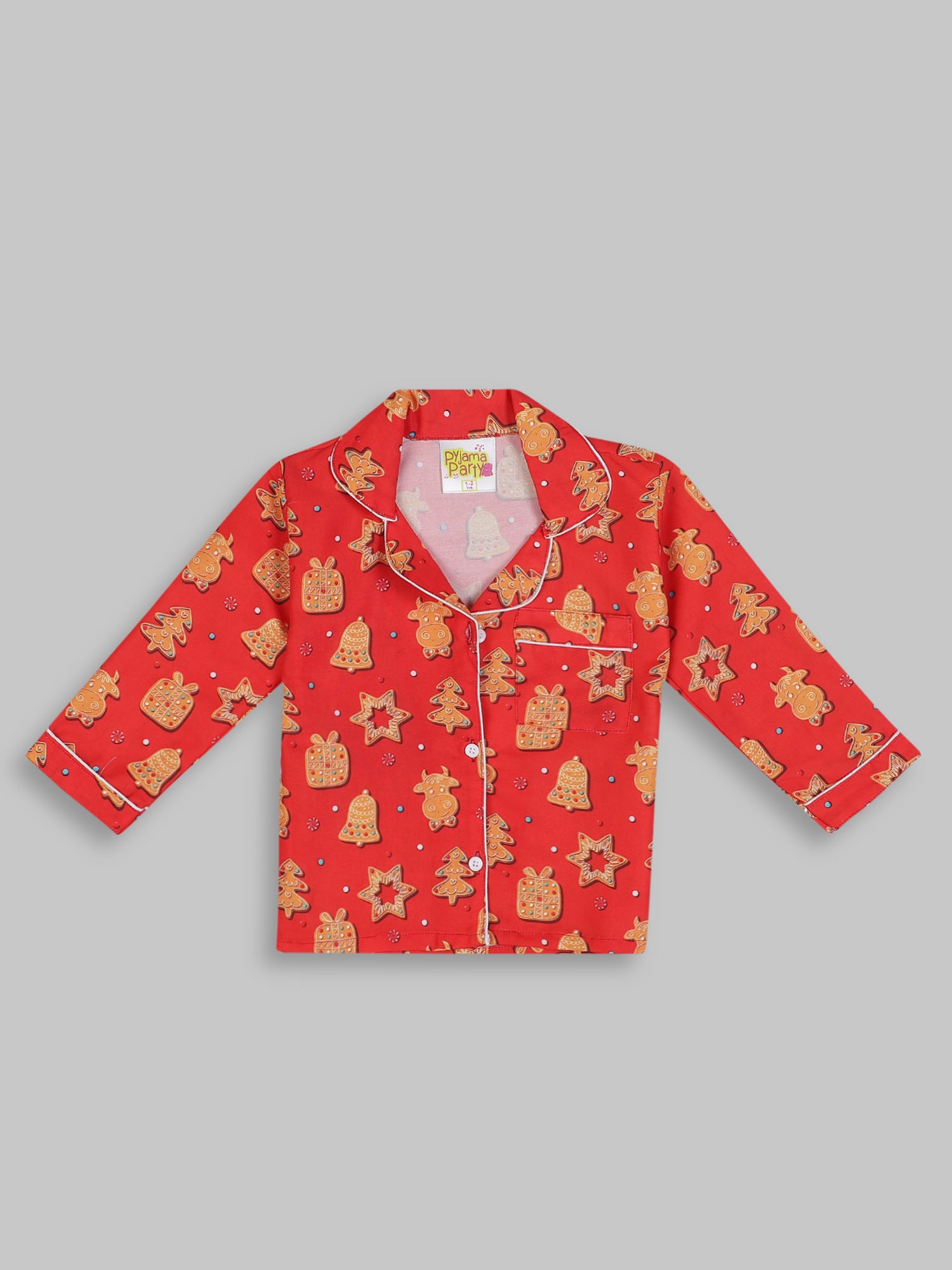 Cookie Wonderland Kids Pj Set - Cotton Rayon Pj Set with Notched Collar