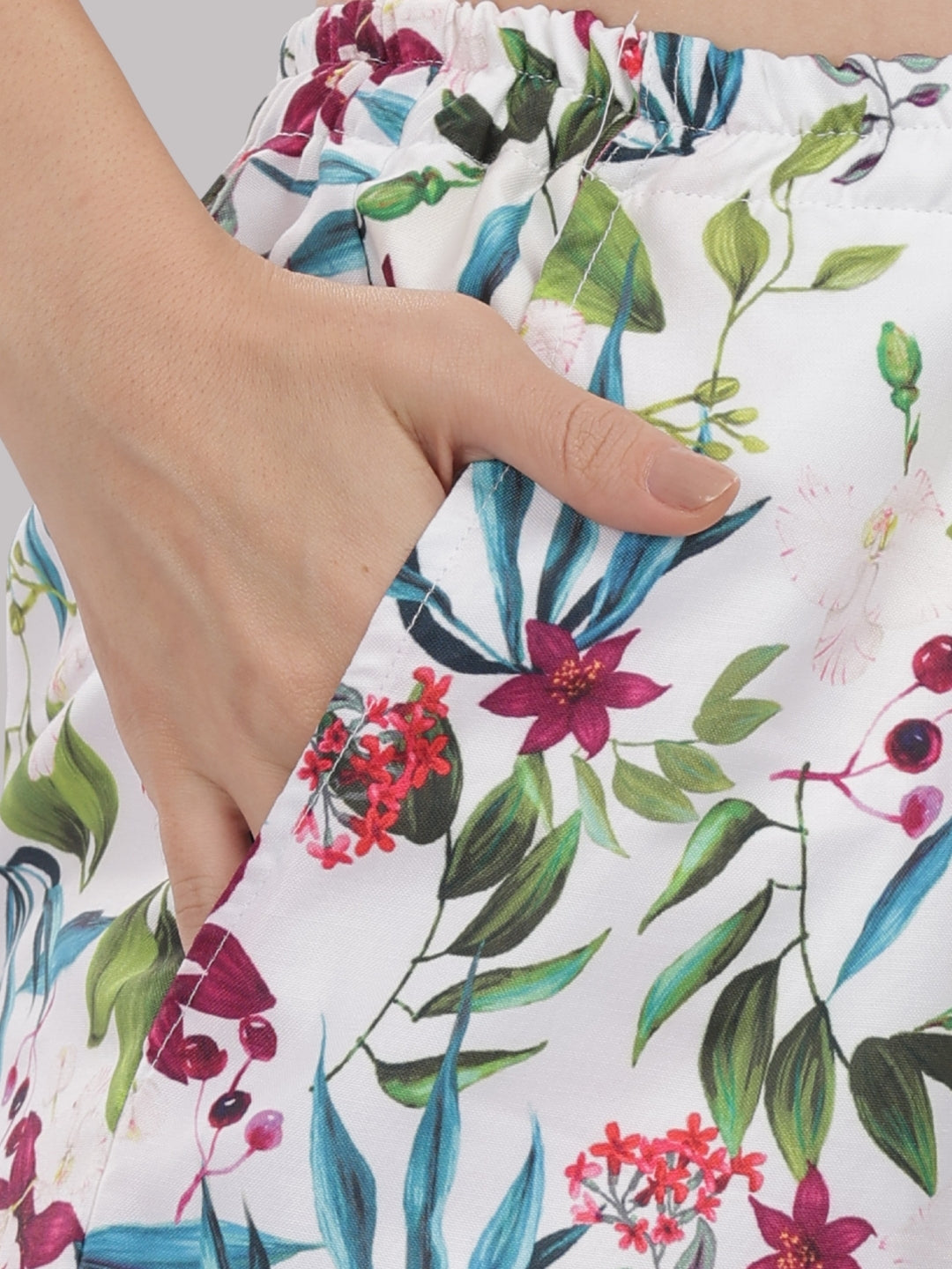 Garden Glow Kaftan Pj Set - Cotton Rayon Pj Set in Kaftan Style