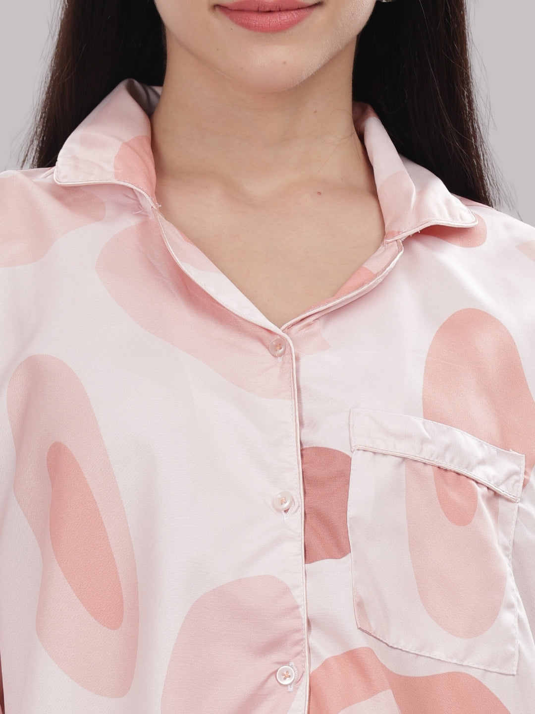 Wine Not Button Down Pj Set - Cotton Rayon Pj Set with Notched Collar