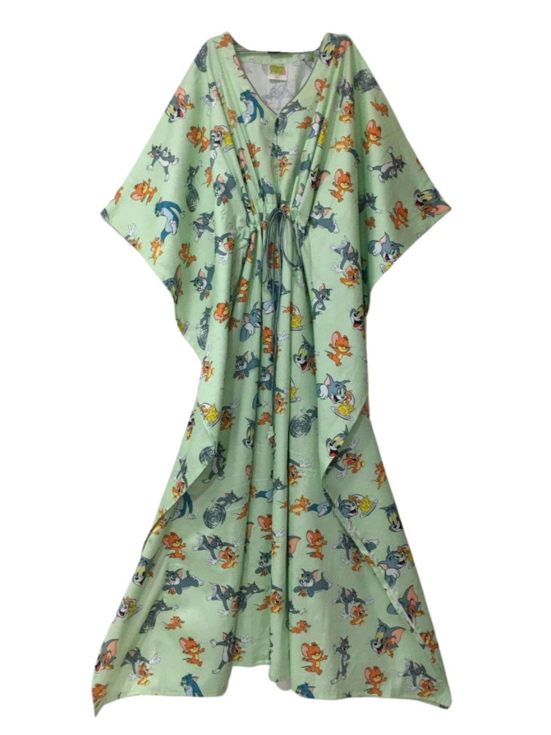Tom & Jerry Maternity Kaftan Gown -With Single Invisible Zip for Feeding