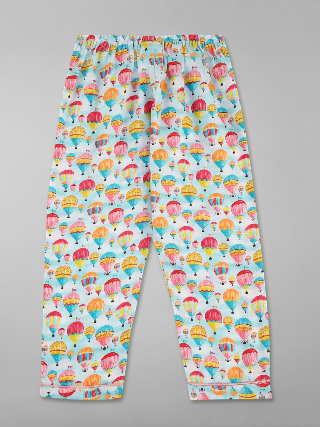 Parachutes Kids Button Down Pj Set - Pure Cotton Pj Set with Notched Collar