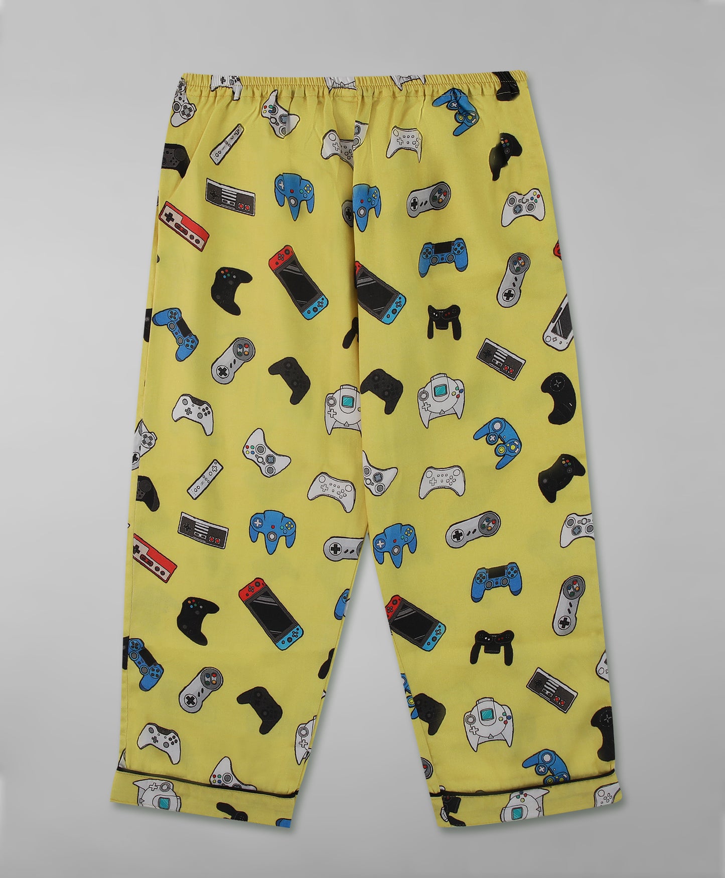 Gameboy Kids Button Down Pj Set - Pure Cotton Pj Set with Notched Collar