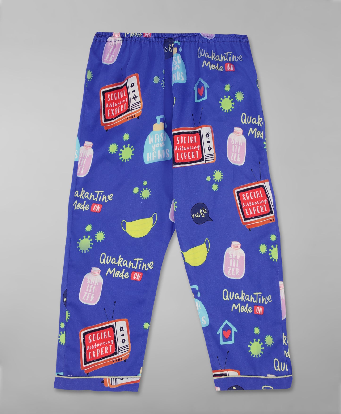 Go Corona Kids Pj Set - Pure Cotton Pj Set with Notched Collar