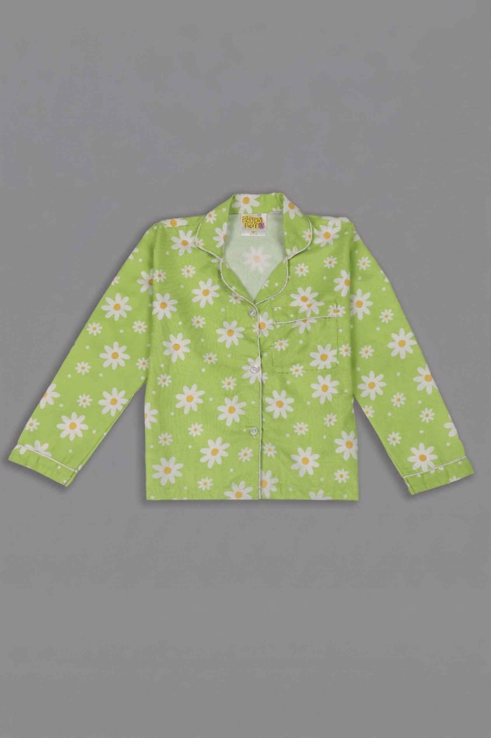 Daisy Dream Kids Pj Set - Cotton Rayon Pj Set with Notched Collar