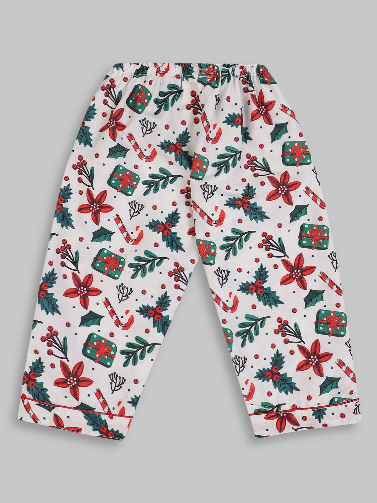 Under the Mistletoe Kids Pj Set - Cotton Rayon Pj Set with Notched Collar