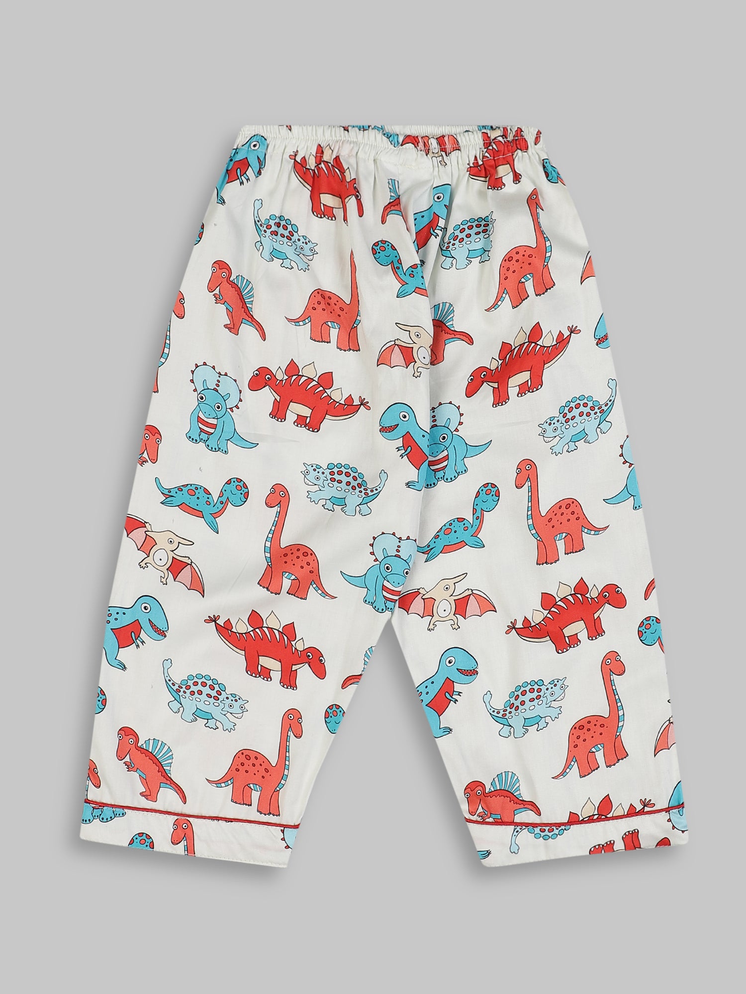 Dinomite kids Button Down Pj Set - Pure Cotton Pj Set with Notched Collar