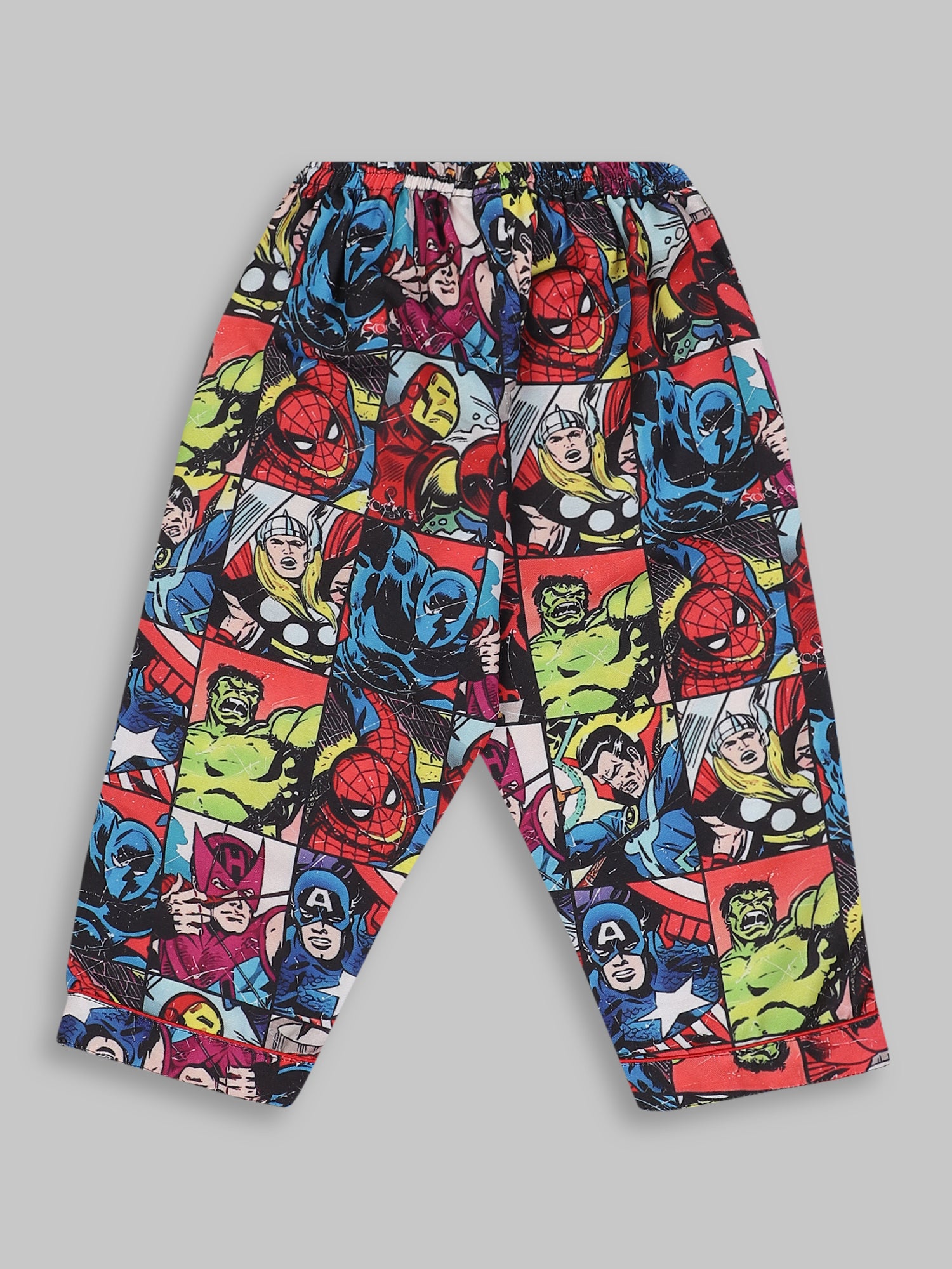 Marvel Kids Pj Set - Cotton Rayon Pj Set with Notched Collar