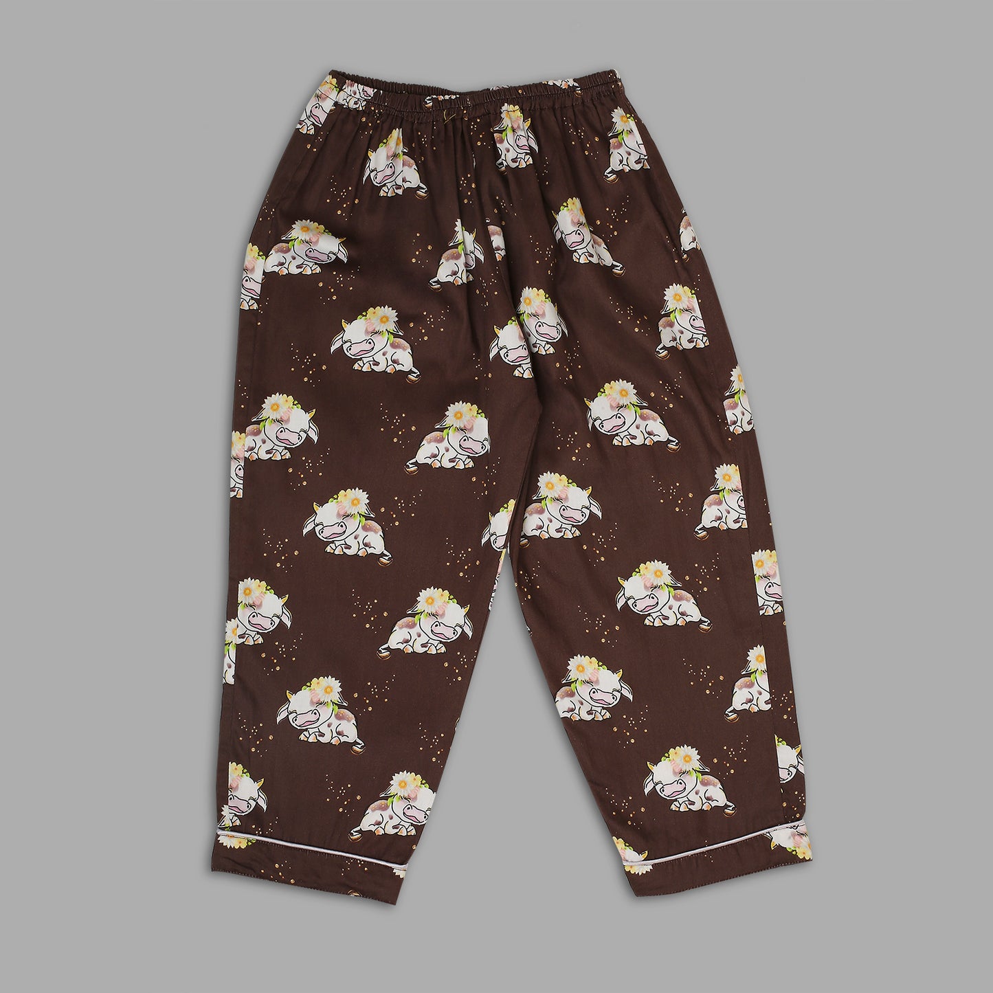 Holy Cow Kids Pj Set - Pure Cotton Pj Set with Notched Collar