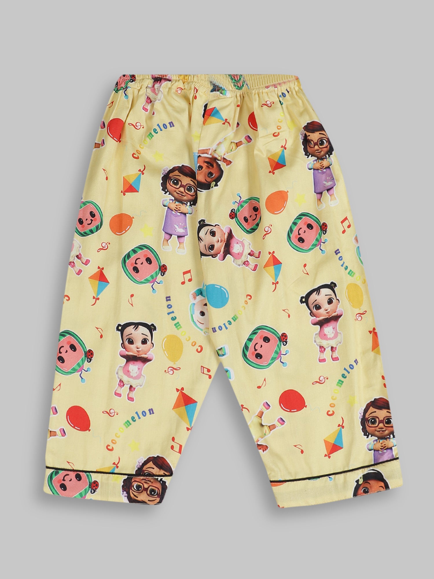 Cocomelon kids Button Down Pj Set - Pure Cotton Pj Set with Notched Collar
