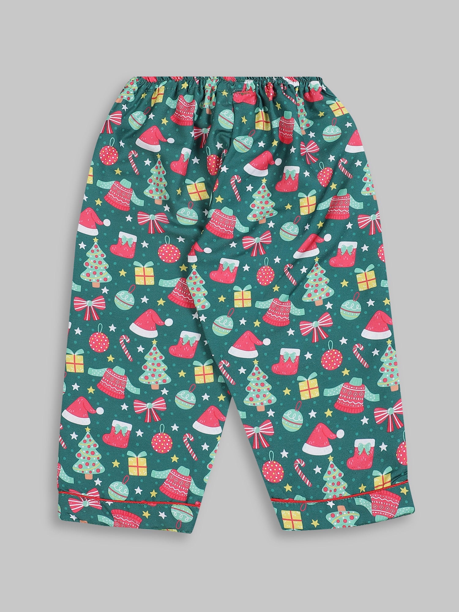 Merry Christmas Kids Pj Set - Cotton Rayon Pj Set with Notched Collar