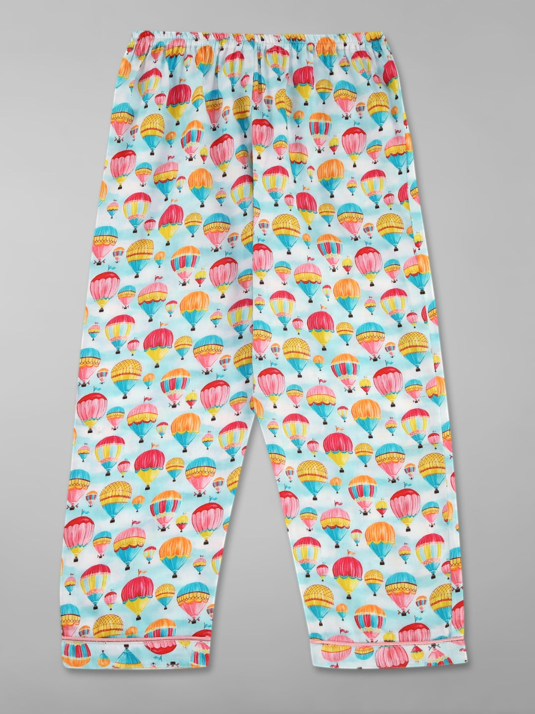 Parachutes Kids Button Down Pj Set - Pure Cotton Pj Set with Notched Collar