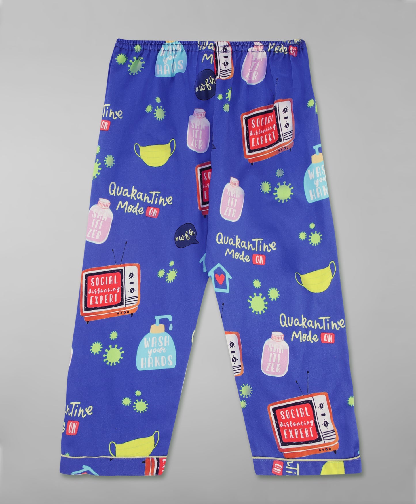 Go Corona Kids Pj Set - Pure Cotton Pj Set with Notched Collar