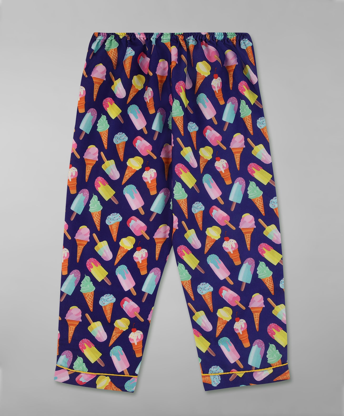 Popsicles Cotton Rayon Kids Pj Set with Notched Collar