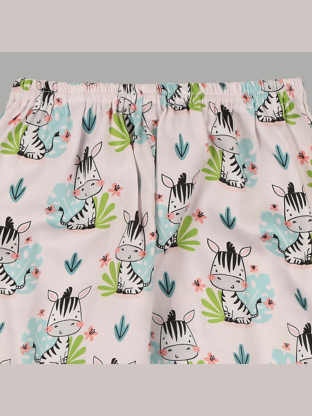 Baby Zee Kids Button Down Pj Set - Pure Cotton Pj Set with Notched Collar