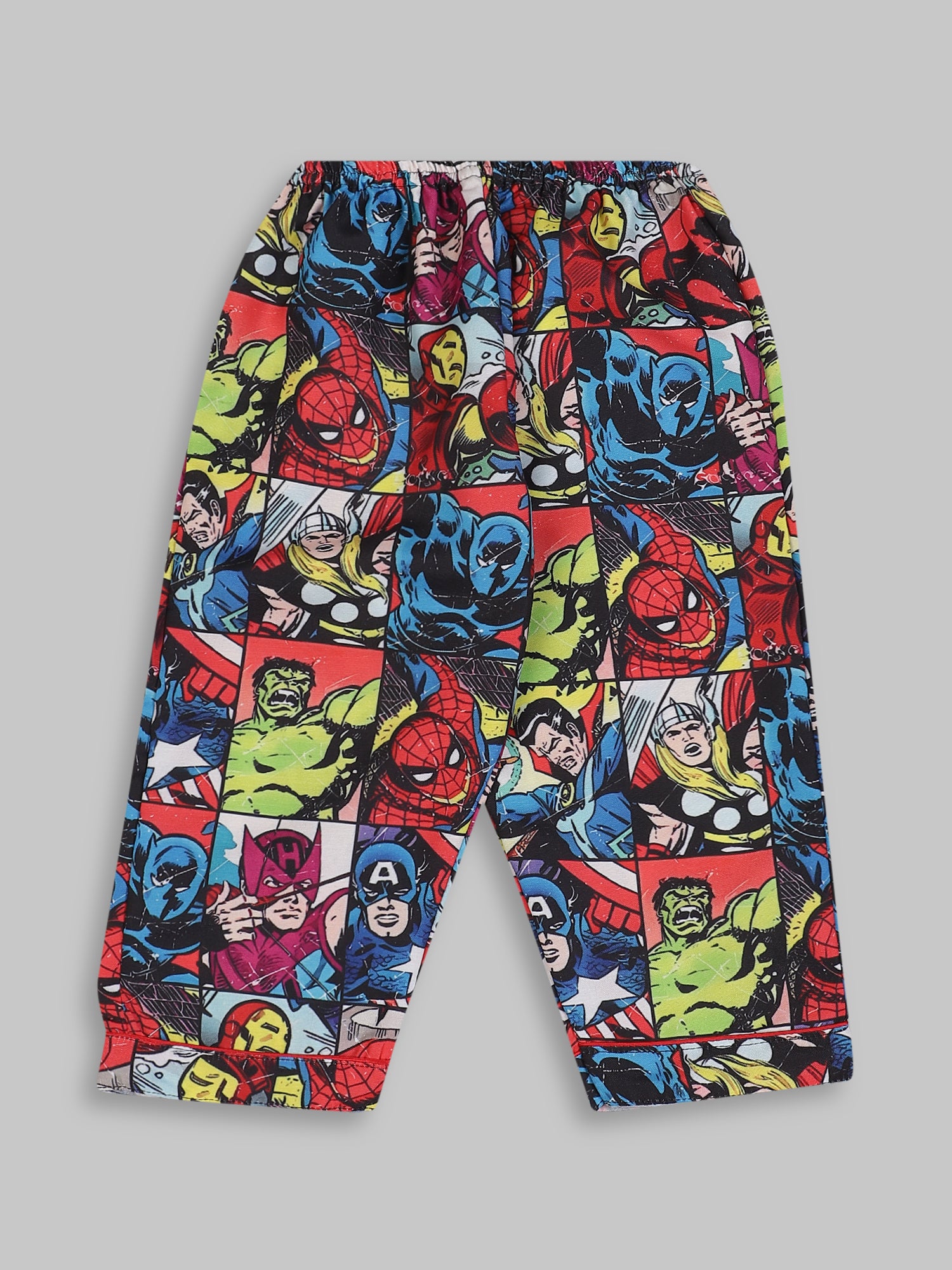 Marvel Kids Pj Set - Cotton Rayon Pj Set with Notched Collar