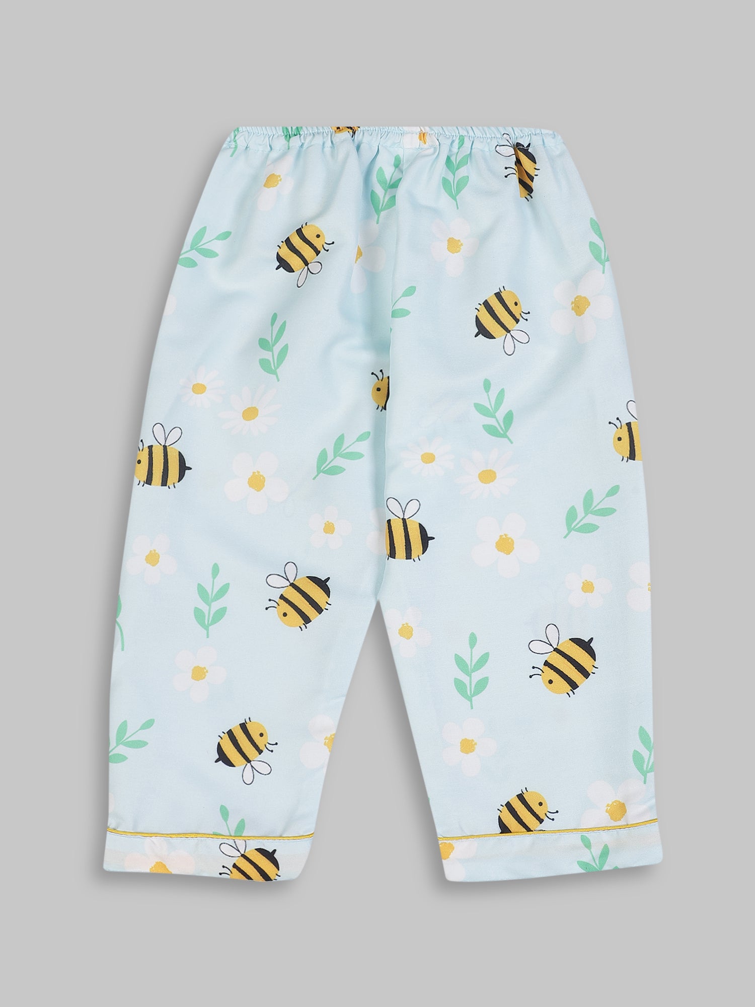 Busy Bee Kids Pj Set - Cotton Rayon Pj Set with Notched Collar