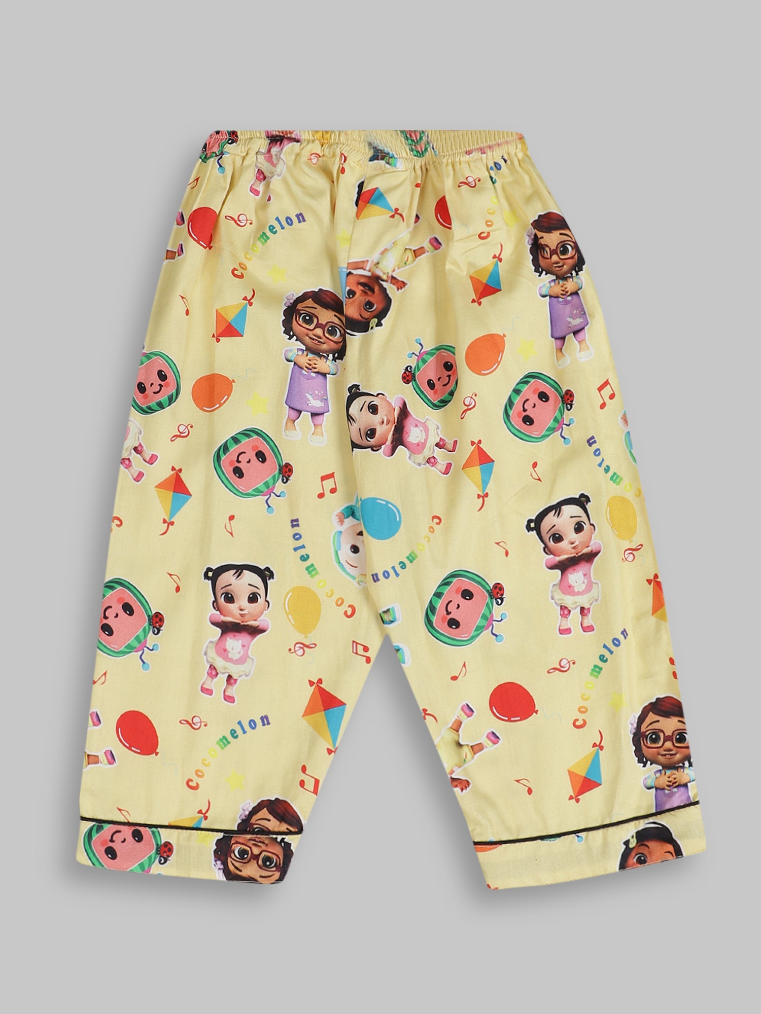 Cocomelon kids Button Down Pj Set - Pure Cotton Pj Set with Notched Collar