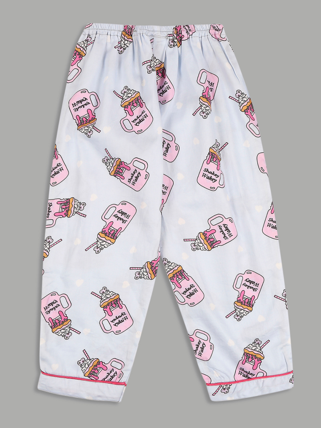 Shakey Wakey Kids Button Down Pj Set - Pure Cotton Pj Set with Notched Collar