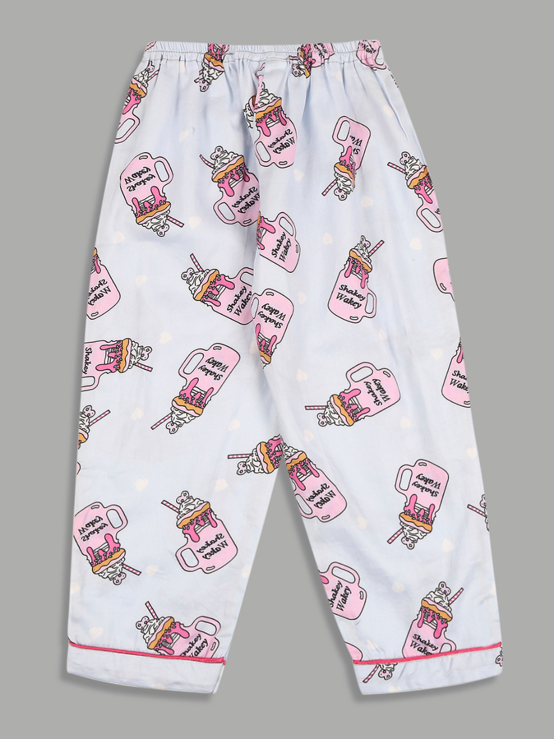 Shakey Wakey Kids Button Down Pj Set - Pure Cotton Pj Set with Notched Collar