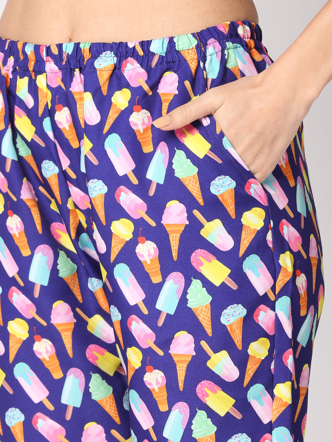 Popsicles Button Down Pj Set - Cotton Rayon Pj Set with Notched Collar