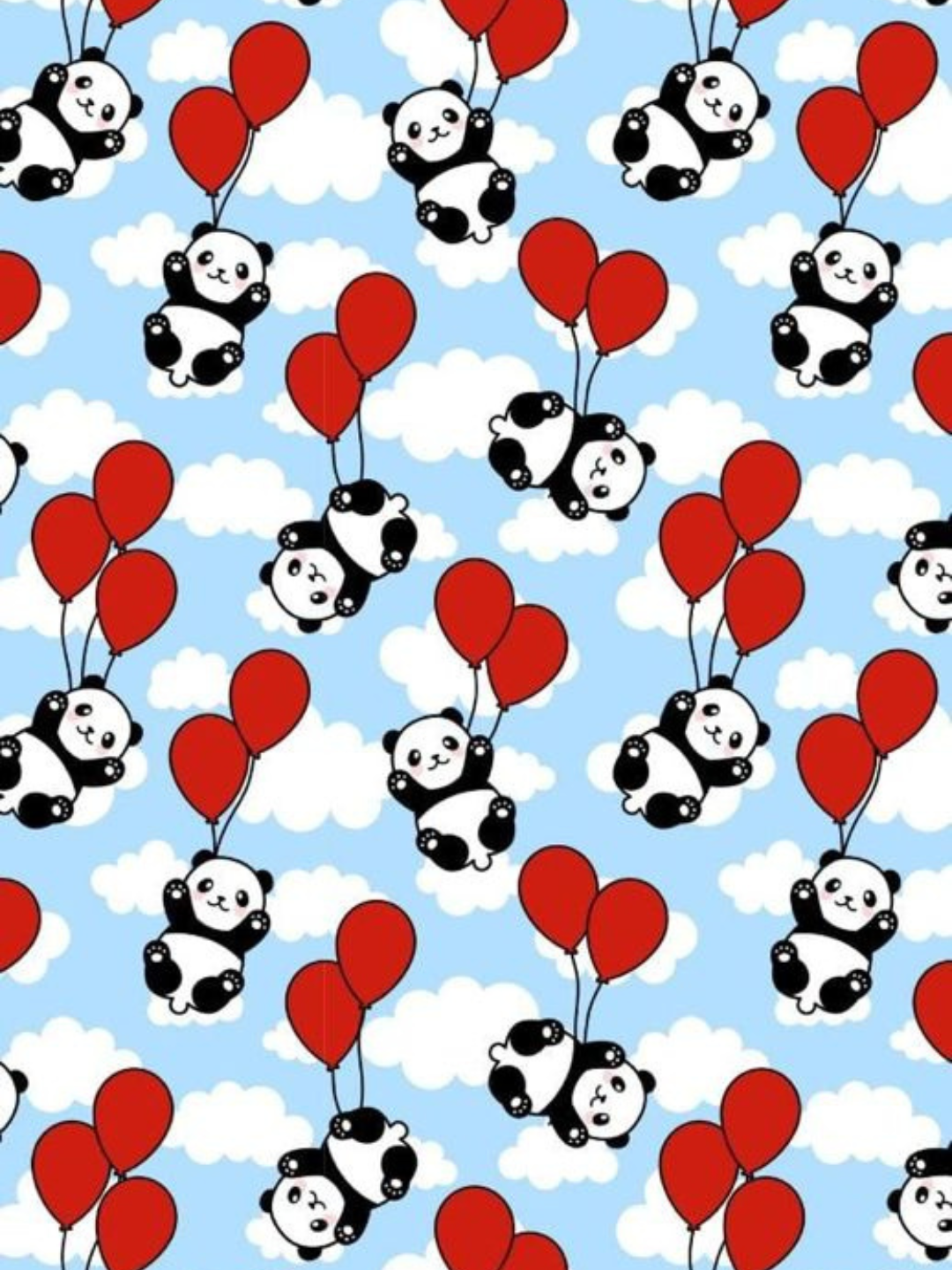 Happy Panda Kaftan Pj Set - Cotton Rayon Pj Set in Kaftan Style