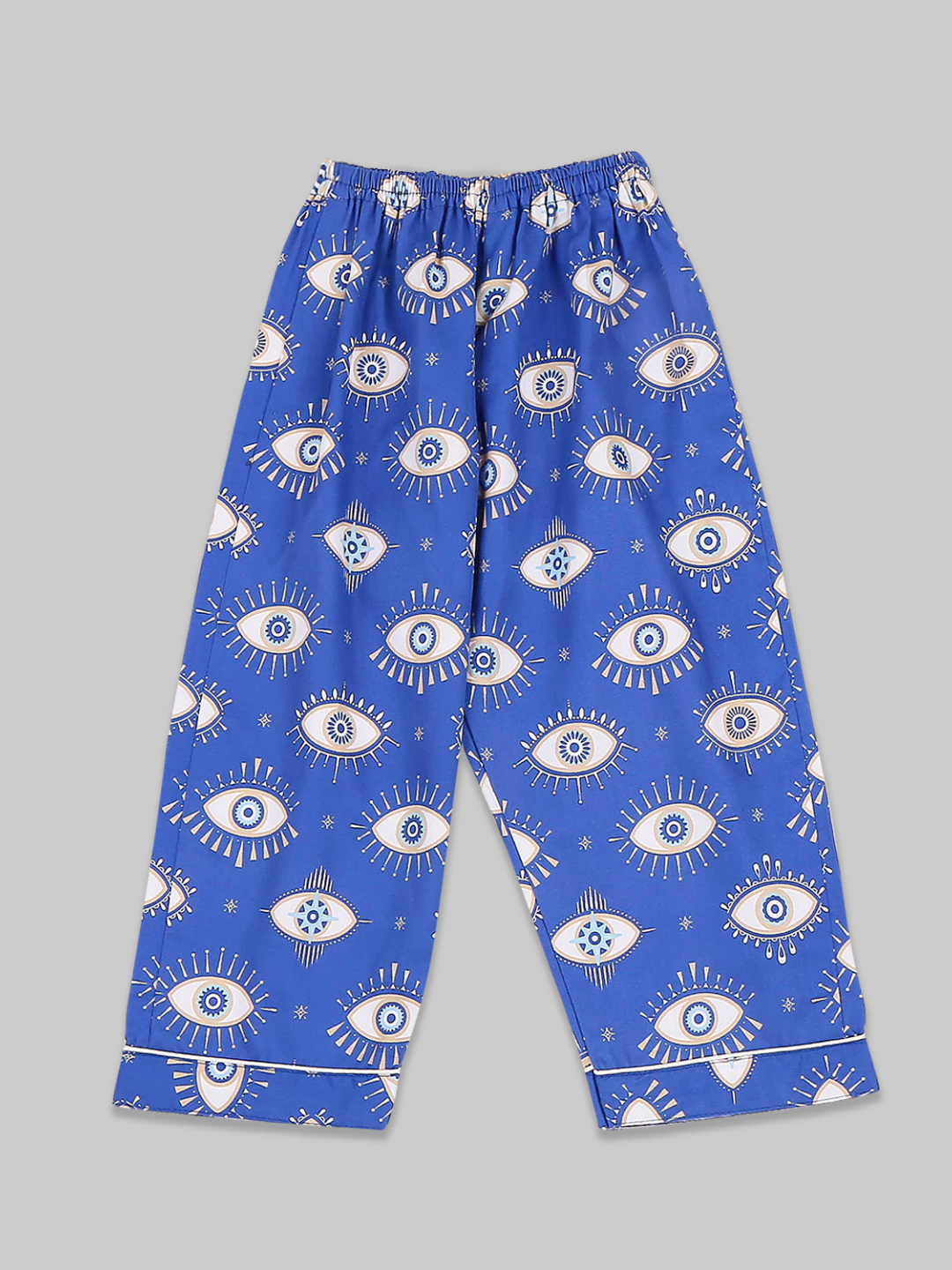 Nazar Kids Button Down Pj Set - Pure Cotton Pj Set with Notched Collar