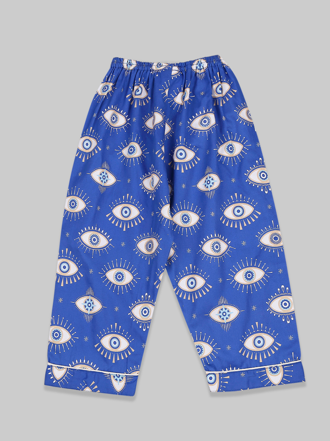 Nazar Kids Button Down Pj Set - Pure Cotton Pj Set with Notched Collar