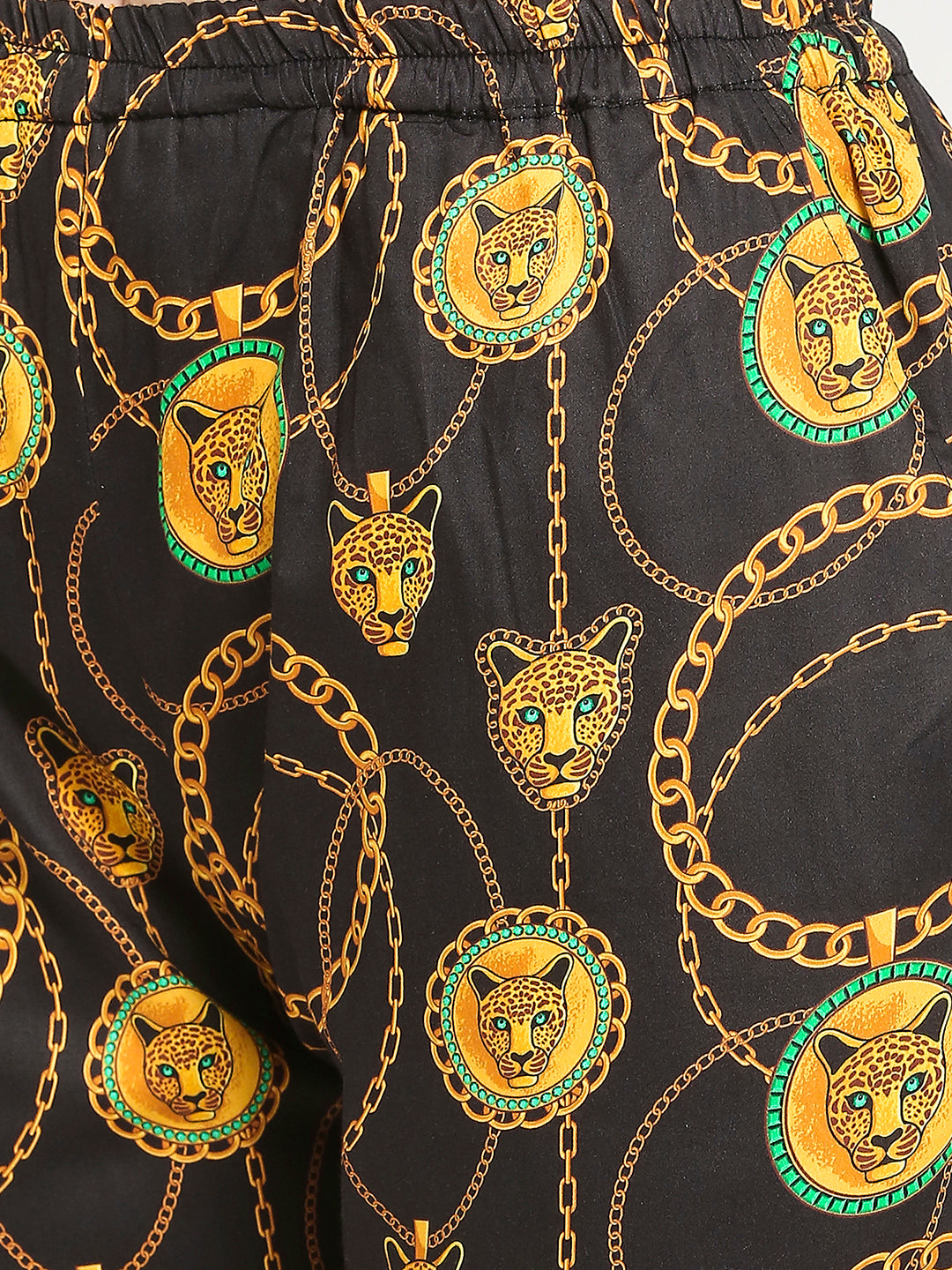 Black Panther Button Down Pj Set - Pure Cotton Pj Set with Notched Collar