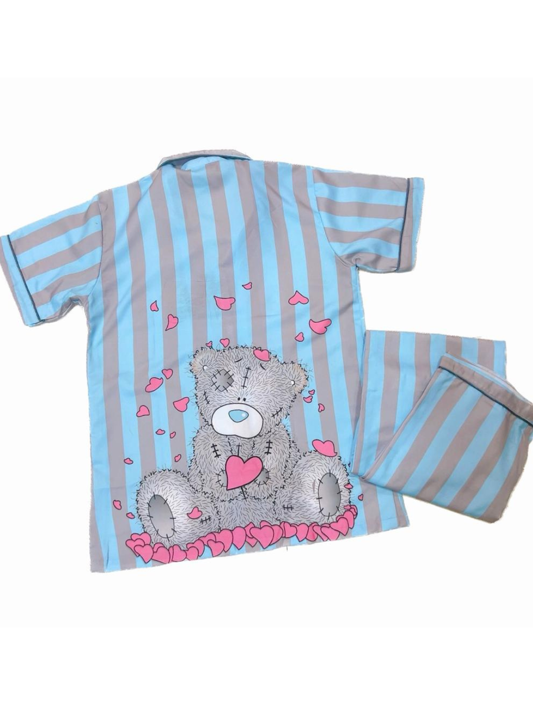 Me To You Button Down Pj Set - Cotton Rayon Pj Set with Notched Collar