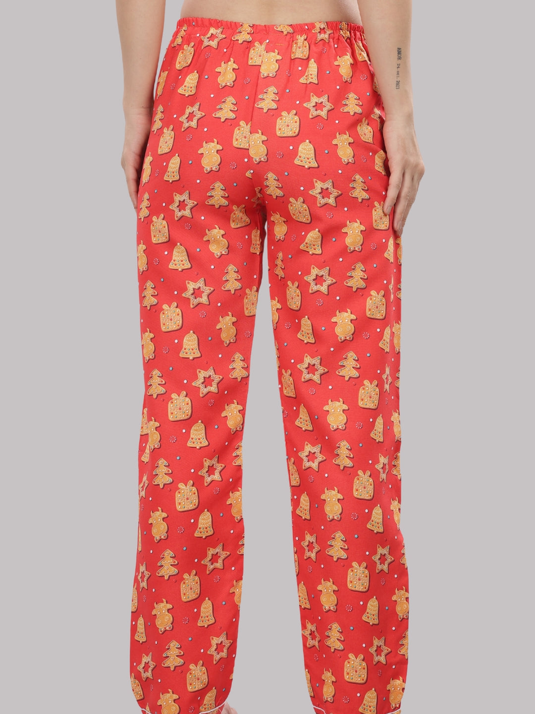 Cookie Wonderland Button Down Pj Set - Cotton Rayon Pj Set with Notched Collar