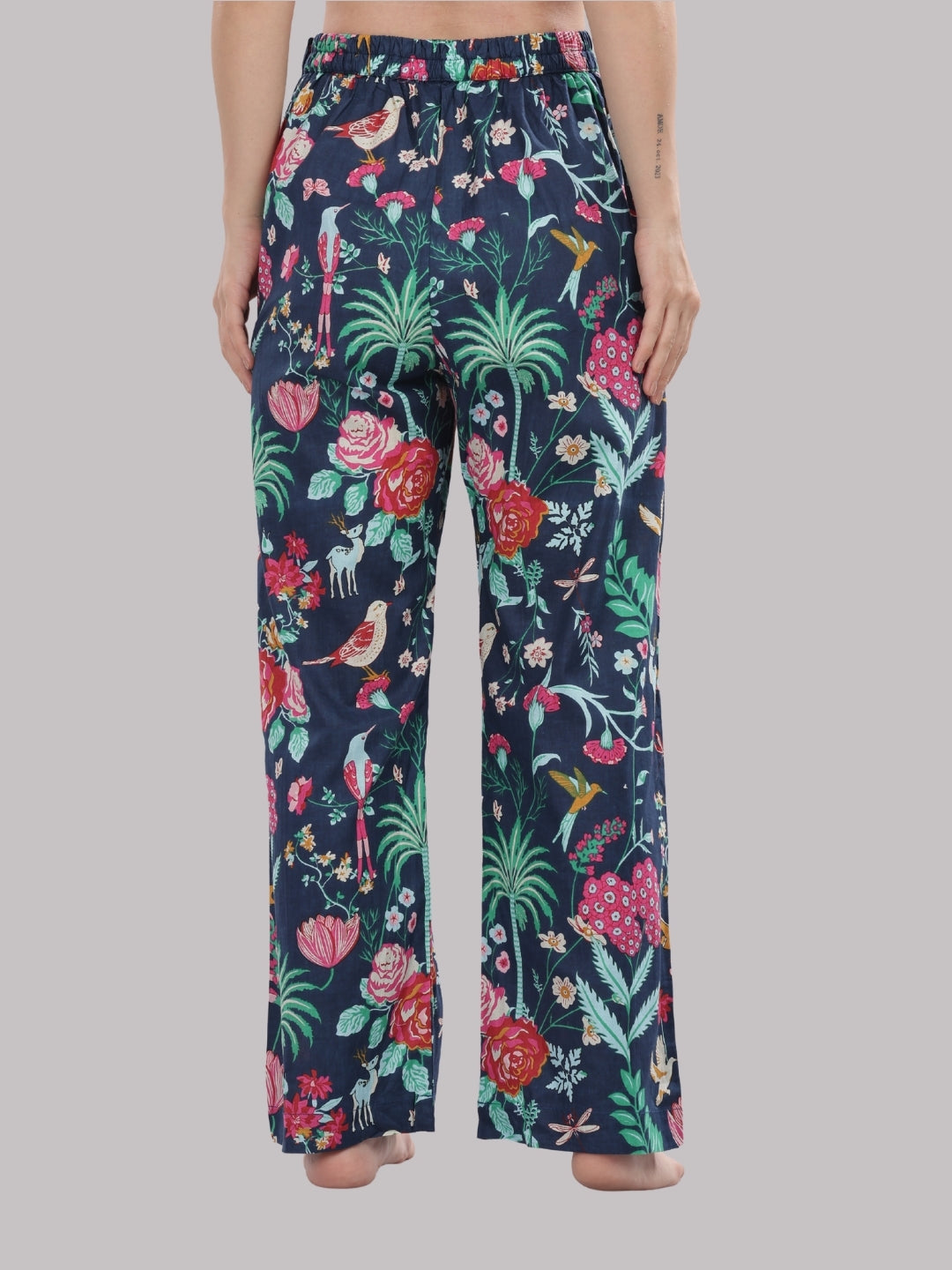 Twilight Bloom Co-ord Set- 3 Piece Co-ord Set in Pure Cotton