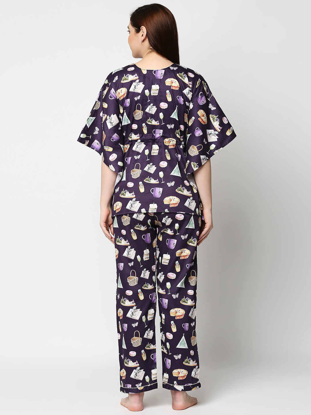 Let's Picnic Kaftan Pj Set - Pure Cotton Pj Set in Kaftan Style