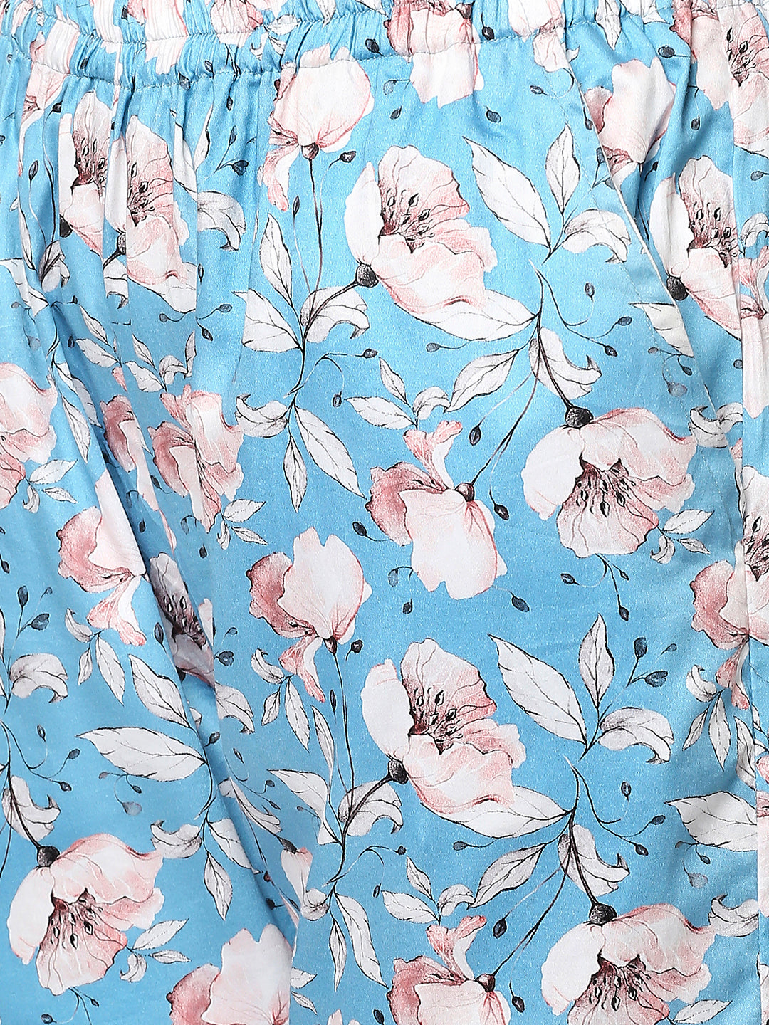 Blue Paradise Kaftan Pj Set - Pure Cotton Pj Set in Kaftan Style