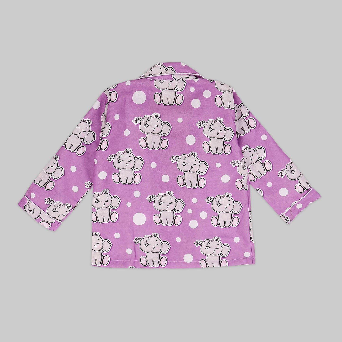 Little Dumbo Cotton Rayon Kids Pj Set with Notched Collar
