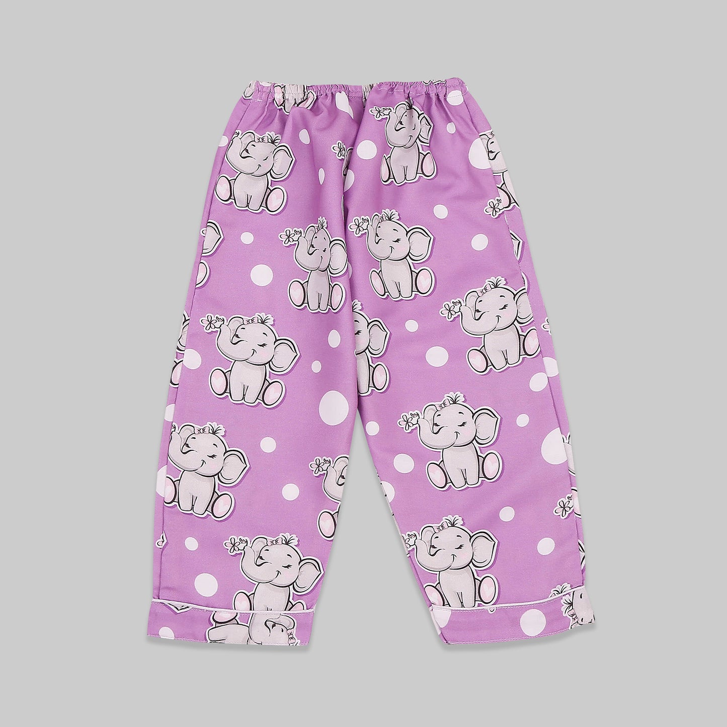 Little Dumbo Cotton Rayon Kids Pj Set with Notched Collar
