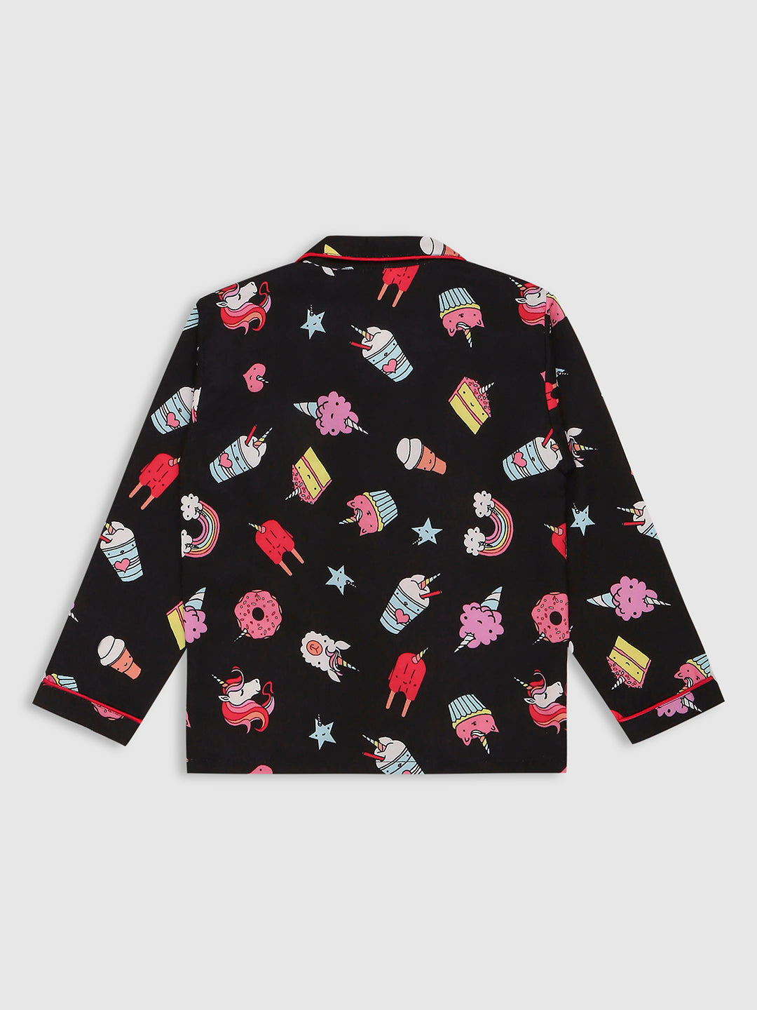 Sweet Treats Kids Pj Set - Cotton Rayon Pj Set with Notched Collar