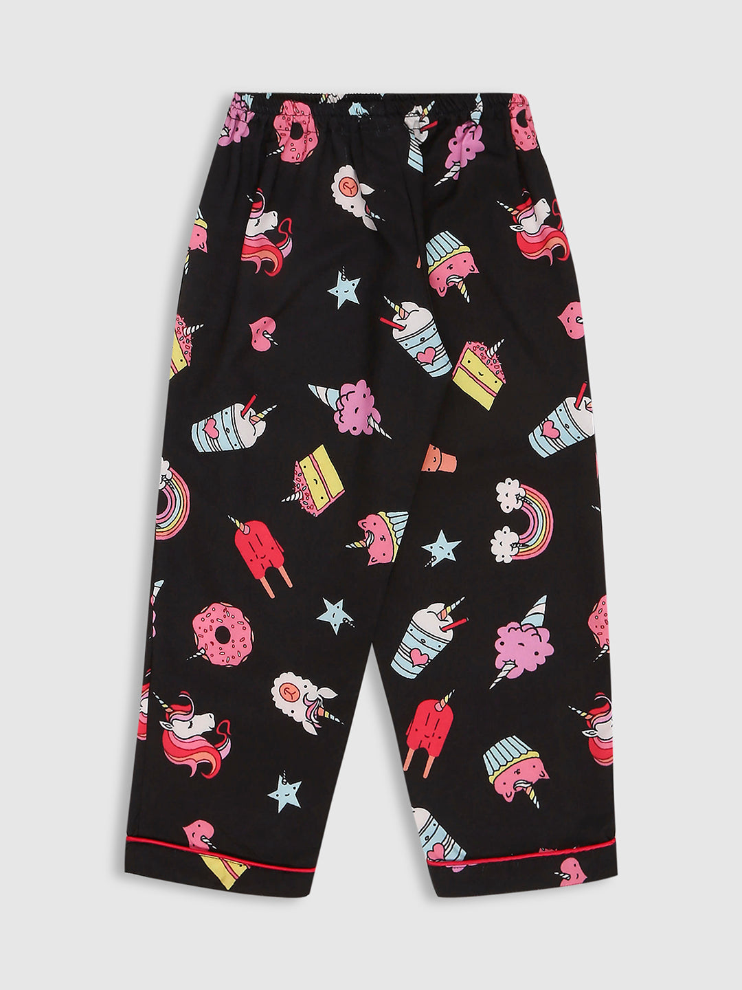 Sweet Treats Kids Pj Set - Cotton Rayon Pj Set with Notched Collar