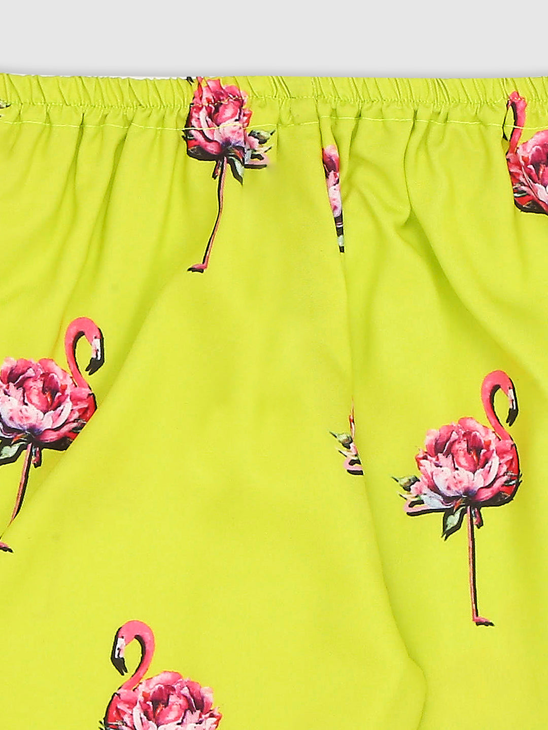 Flamingo Fluff Kids Pj Set - Cotton Rayon Pj Set with Notched Collar