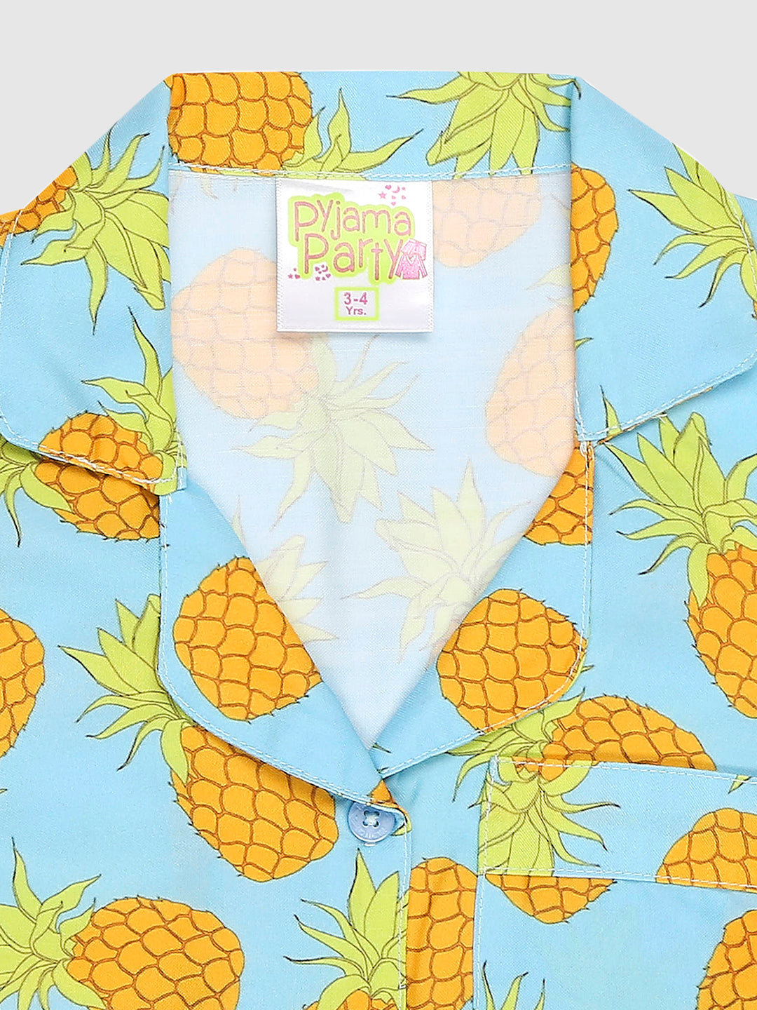 Fine Apple Kids Pj Set - Cotton Rayon Pj Set with Notched Collar