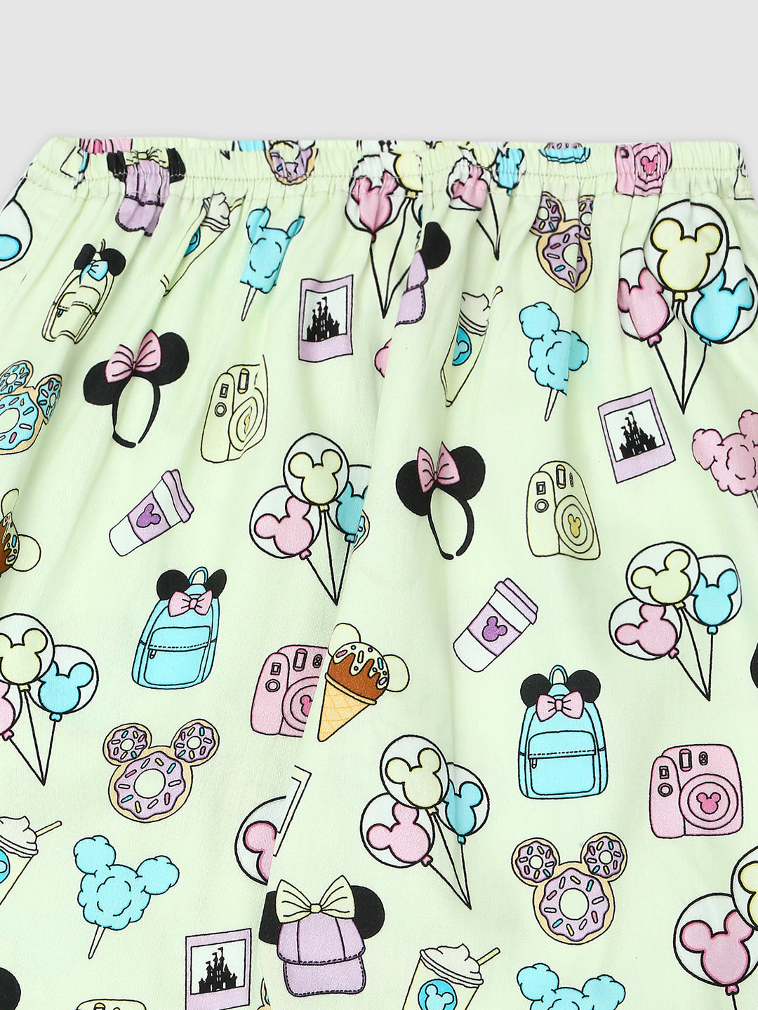 Mickey Mouse Clubhouse Kids Button Down Pj Set - Pure Cotton Pj Set with Notched Collar