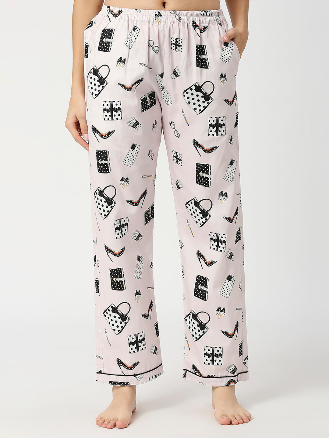 Fashion Forward Button Down Pj Set - Pure Cotton Pj Set with Notched Collar
